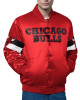Chicago Bulls Triple Option Full-Snap Varsity Satin Jacket