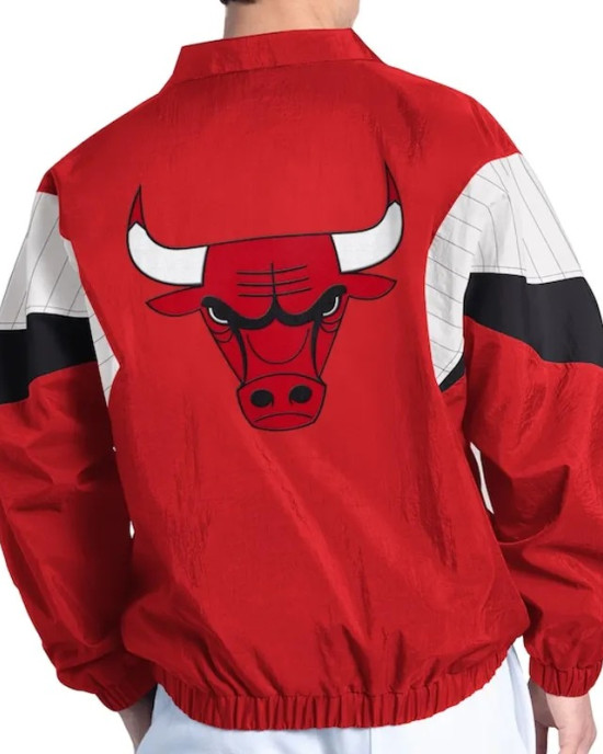 Chicago Bulls Yard Line Red Full-Zip Jacket Chicago Bulls Yard Line Red Full-Zip Jacket