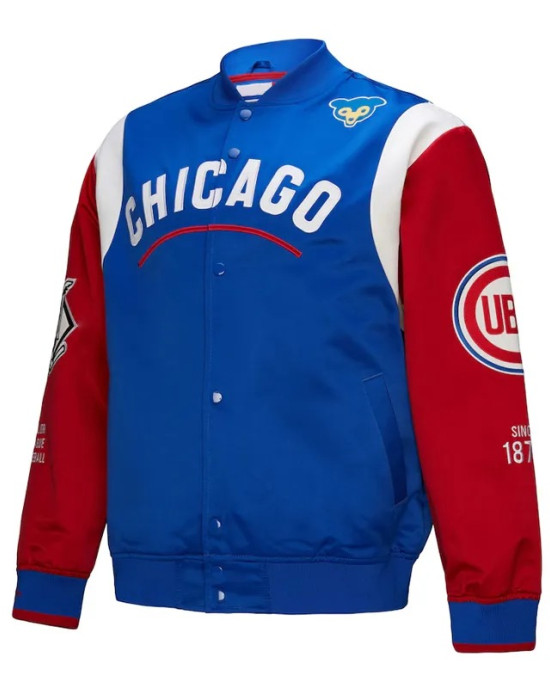 Chicago Cubs Cooperstown Team Origins Satin Jacket Chicago Cubs Cooperstown Team Origins Satin Jacket
