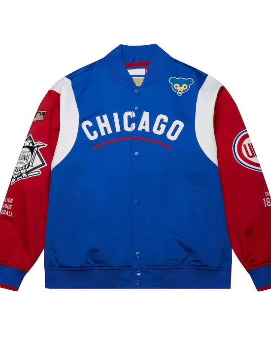 Chicago Cubs Cooperstown Team Origins Satin Jacket Chicago Cubs Cooperstown Team Origins Satin Jacket