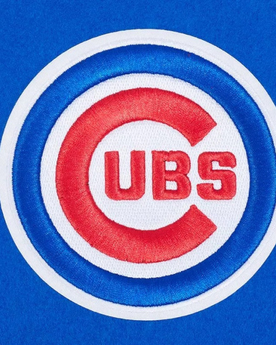 Chicago Cubs Game Day Classics Royal Varsity Wool/Leather Jacket