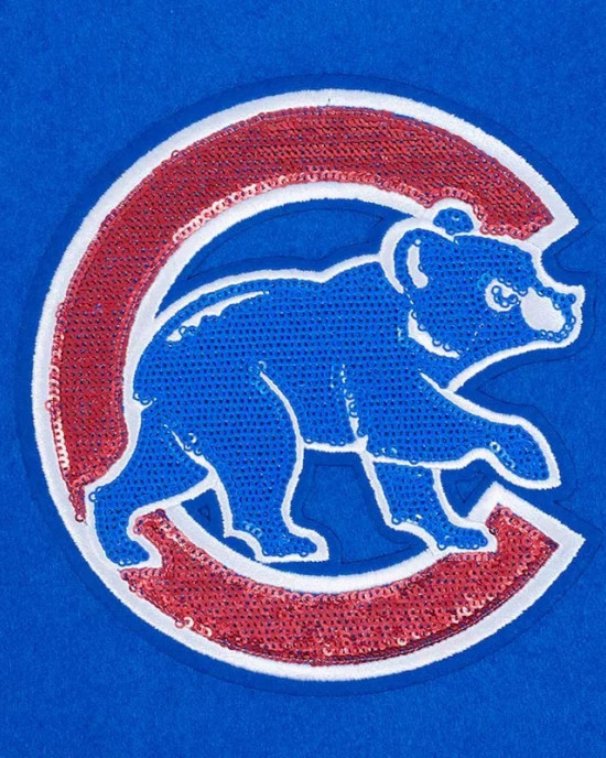 Chicago Cubs Game Day Classics Royal Varsity Wool/Leather Jacket