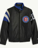 Chicago Cubs Retro Full Zip Leather Jacket