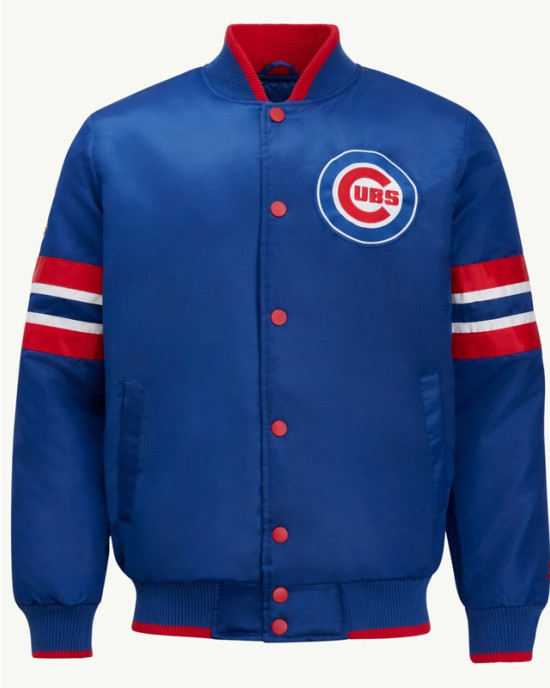 Chicago Cubs Scout I Royal Satin Jacket