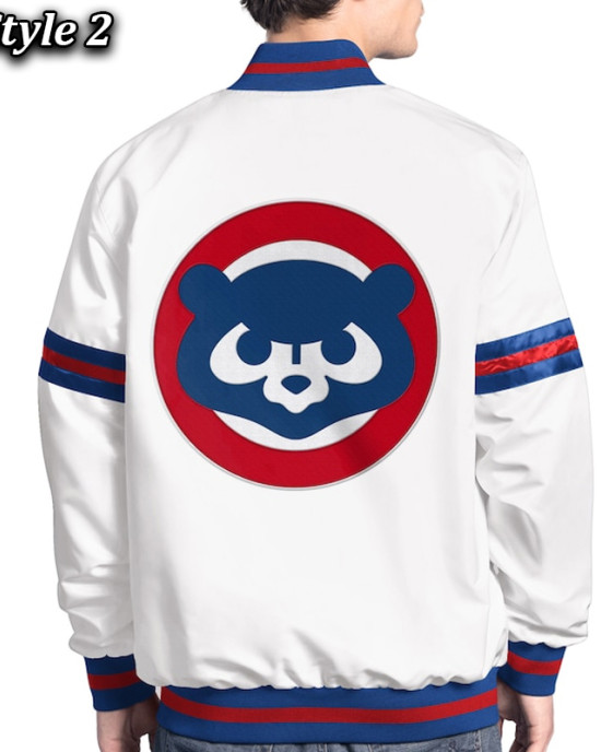 Chicago Cubs Scout Varsity Satin Jacket Chicago Cubs Scout Varsity Satin Jacket