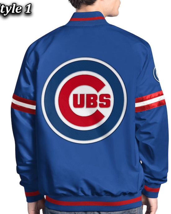 Chicago Cubs Scout Varsity Satin Jacket Chicago Cubs Scout Varsity Satin Jacket