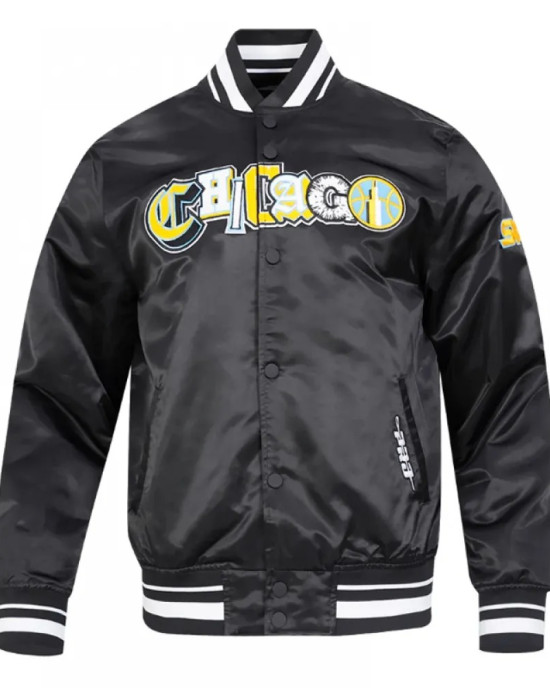 Chicago Sky City Ransom Classic Rib Satin Jacket Chicago Sky City Ransom Classic Rib Satin Jacket