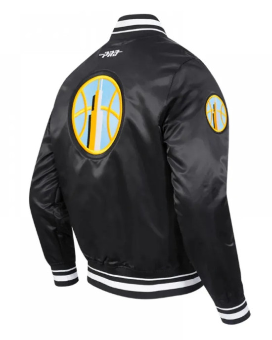 Chicago Sky City Ransom Classic Rib Satin Jacket Chicago Sky City Ransom Classic Rib Satin Jacket