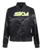 Chicago Sky Classic Essentials Black Satin Jacket Chicago Sky Classic Essentials Black Satin Jacket