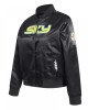 Chicago Sky Classic Essentials Black Satin Jacket Chicago Sky Classic Essentials Black Satin Jacket