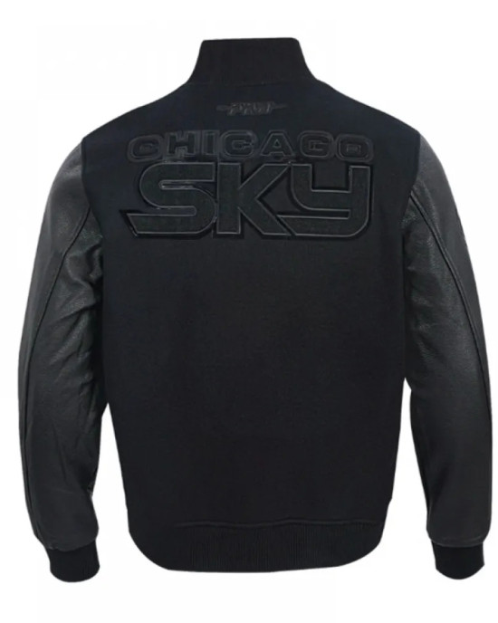 Chicago Sky Triple Black Varsity Jacket