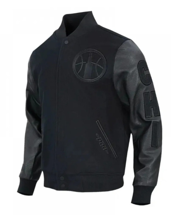 Chicago Sky Triple Black Varsity Jacket