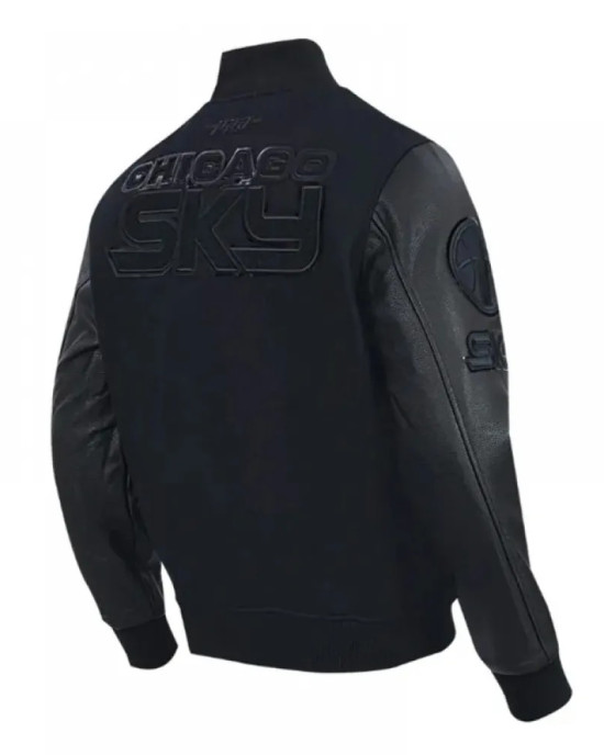 Chicago Sky Triple Black Varsity Jacket