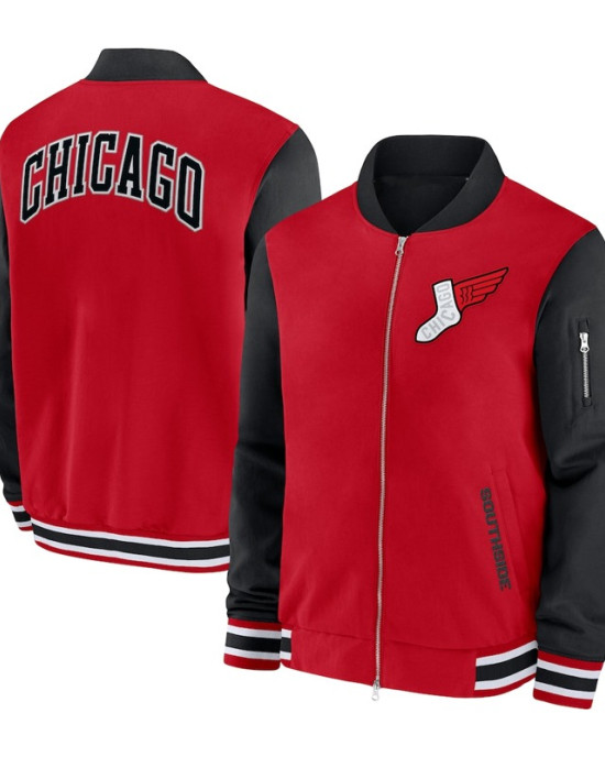 Chicago White Sox City Connect Dugout Bomber Jacket