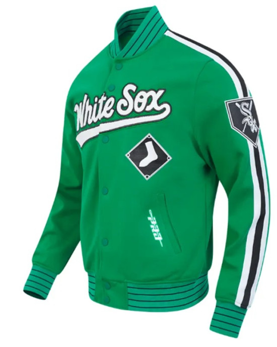 Chicago White Sox Green/Black Game Day Jacket with Current Logo