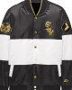 Chicago White Sox Satin Black And White Varsity Jacket Chicago White Sox Satin Black And White Varsity Jacket