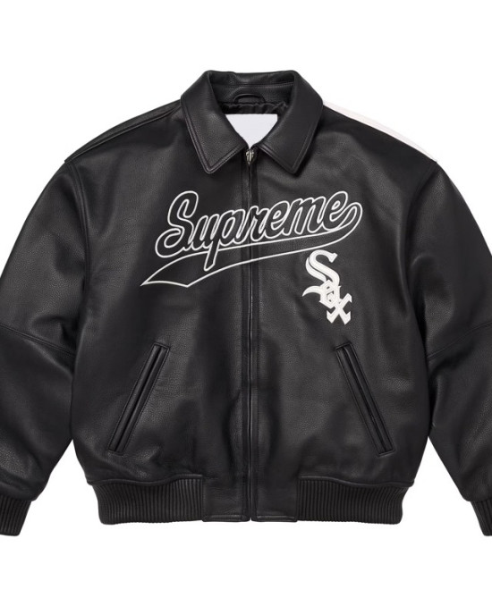 Chicago White Sox Varsity Full-Zip Leather Jacket