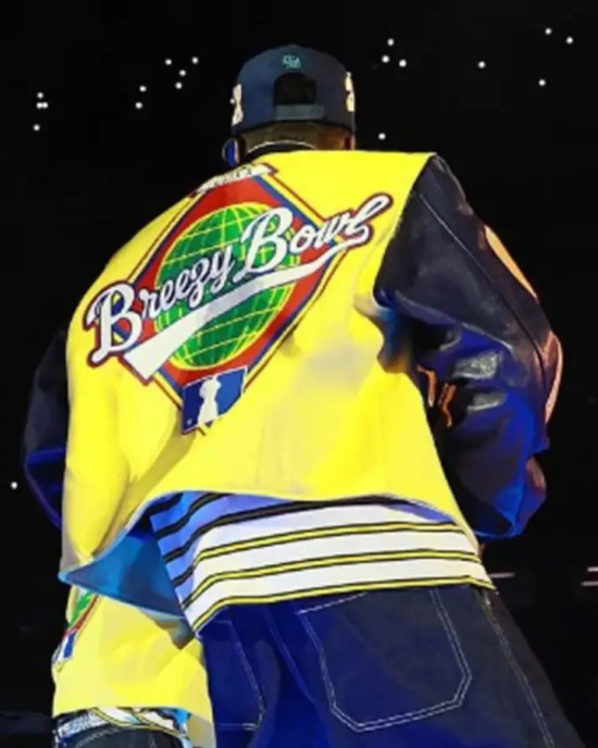 Chris Brown Breezy Bowl 2025 Varsity Jacket 20th Anniversary Chris Brown Breezy Bowl 2025 Varsity Jacket 20th Anniversary
