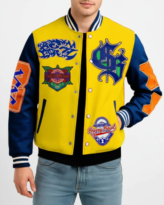 Chris Brown Breezy Bowl 2025 Varsity Jacket 20th Anniversary