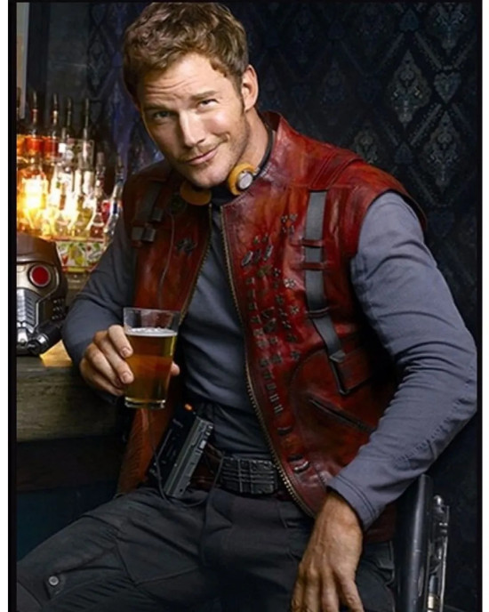 Chris Pratt Guardians of The Galaxy Leather Vest Chris Pratt Guardians of The Galaxy Leather Vest