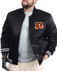 Cincinnati Bengals Adaptive Team Graphic Varsity Satin Jacket