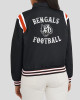 Cincinnati Bengals Lightweight Black Varsity Satin Jacket