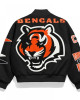 Cincinnati Bengals Pennant Black Varsity Wool Jacket