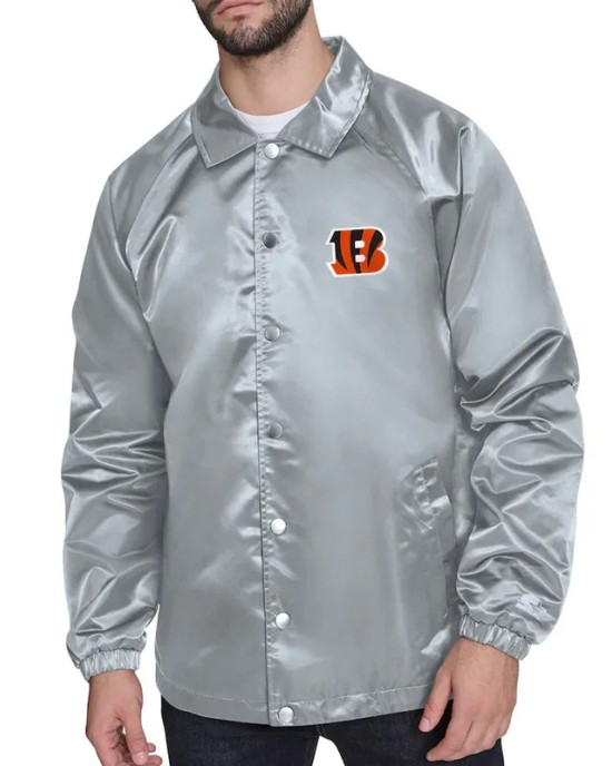 Cincinnati Bengals Retro Logo Coaches Jacket Cincinnati Bengals Retro Logo Coaches Jacket