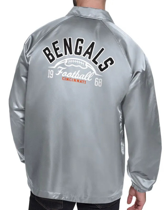Cincinnati Bengals Retro Logo Coaches Jacket Cincinnati Bengals Retro Logo Coaches Jacket