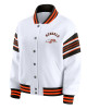 Cincinnati Bengals Snap Front White Fleece Jacket