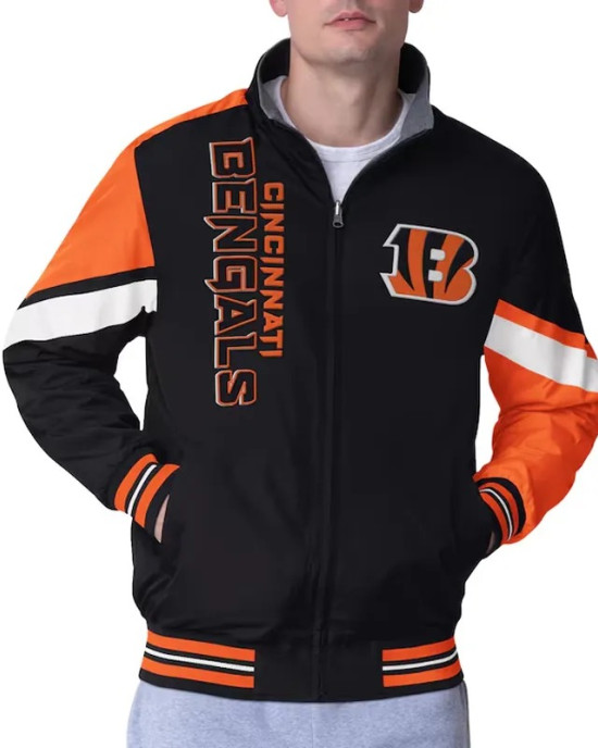 Cincinnati Bengals Strong Arm Black Full-Zip Jacket Cincinnati Bengals Strong Arm Black Full-Zip Jacket