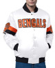 Cincinnati Bengals Triple Option Varsity Satin Jacket
