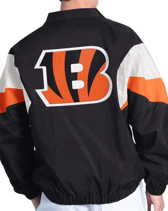Cincinnati Bengals Yard Line Black Full-Zip Jacket Cincinnati Bengals Yard Line Black Full-Zip Jacket
