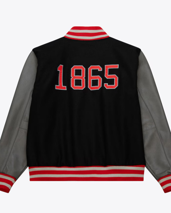 Clark Atlanta University Panthers Homecoming Black Varsity Jacket Clark Atlanta University Panthers Homecoming Black Varsity Jacket
