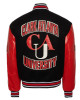Clark Atlanta University Wool and Leather Varsity Jacket
