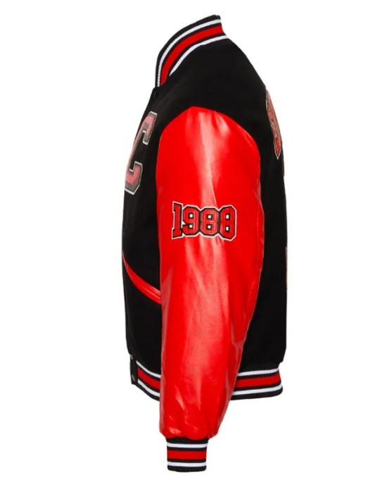 Clark Atlanta University Wool and Leather Varsity Jacket