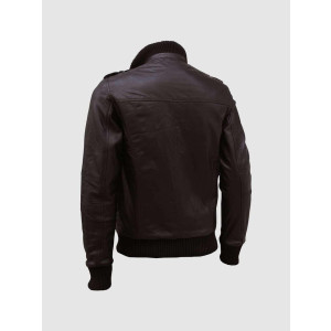 Classic Bomber Leather Jacket