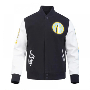 Classic Chenille Chicago Sky Varsity Jacket