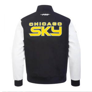 Classic Chenille Chicago Sky Varsity Jacket