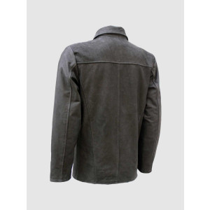 Classic Vintage Style Nubuck Men Leather Jacket