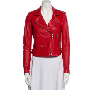 Cleopatra Coleman Clipped Leather Jacket