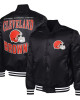 Cleveland Browns Adaptive Team Graphic Varsity Satin Jacket