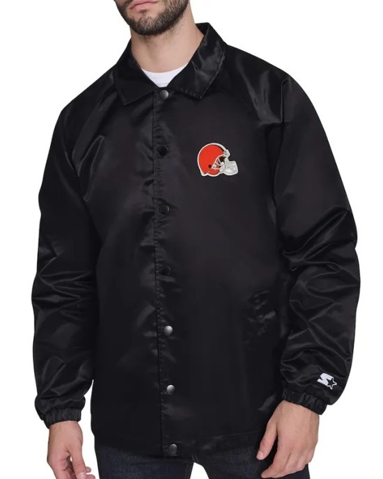 Cleveland Browns Retro Logo Coaches Jacket