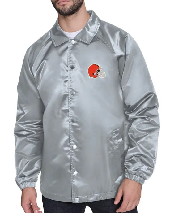 Cleveland Browns Retro Logo Coaches Jacket
