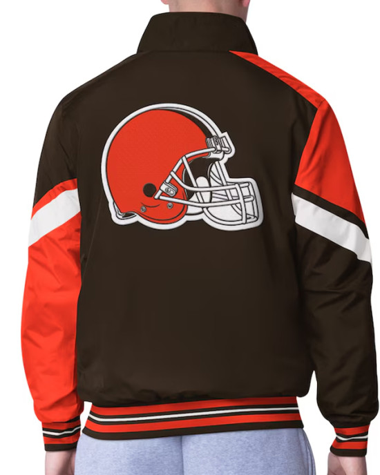 Cleveland Browns Strong Arm Brown Full-Zip Jacket Cleveland Browns Strong Arm Brown Full-Zip Jacket