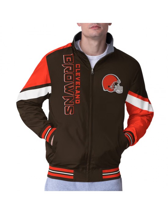 Cleveland Browns Strong Arm Brown Full-Zip Jacket