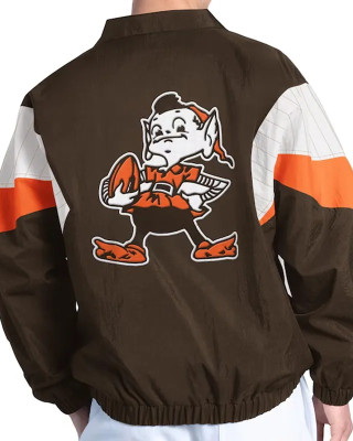 Cleveland Browns Yard Line Brown Full-Zip Jacket