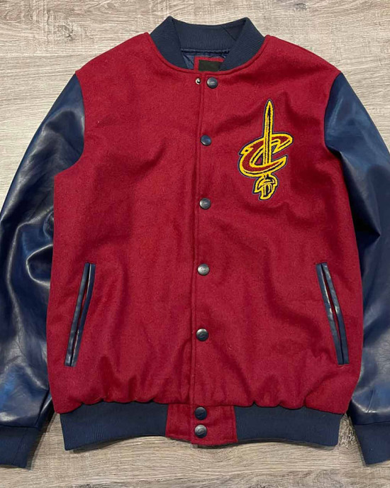 Cleveland Cavaliers Red and Navy Varsity Jacket Cleveland Cavaliers Red and Navy Varsity Jacket