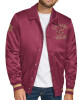 Cleveland Cavaliers Stitch Applique Wine Satin Jacket Cleveland Cavaliers Stitch Applique Wine Satin Jacket
