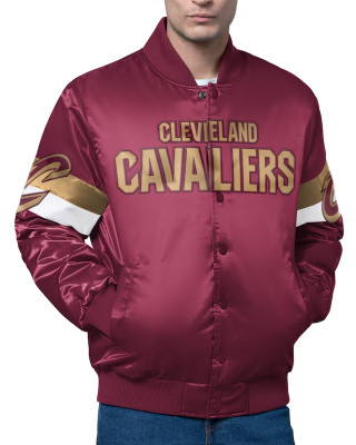 Cleveland Cavaliers Triple Option Varsity Satin Jacket